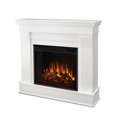 Chateau Electric Fireplace in White by Real Flame