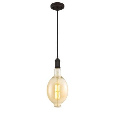 Westinghouse Lighting One-Light LED Indoor Mini Pendant, Oil Rubbed Bronze Finish with Oversized BT54 Filament LED