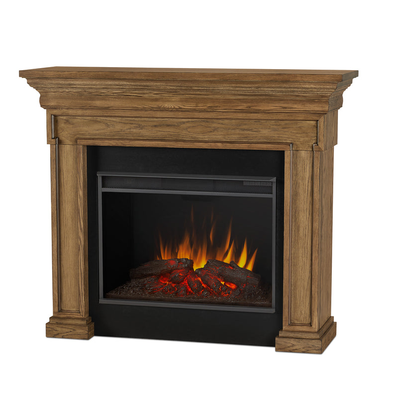 Emerson Grand Electric Fireplace in English Oak by Real Flame