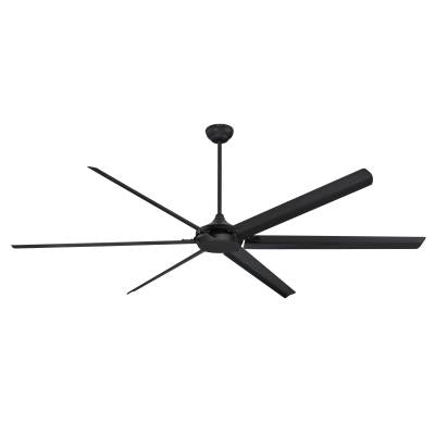 Widespan 100-Inch 6-Blade Matte Black Indoor/Outdoor Ceiling Fan, DC Motor, Remote Control Included