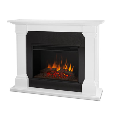 Callaway Grand Electric Fireplace in White by Real Flame