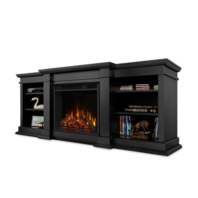 G1200E-B Fresno  Indoor Fireplace Black Real Flame