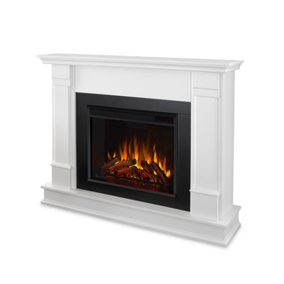 Silverton Electric Fireplace in White by Real Flame