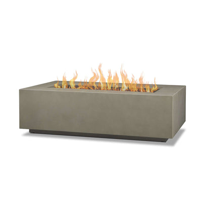 Aegean 50" Rectangle Propane Gas Fire Table in Mist Gray with Natural Gas Conversion Kit by Real Flame